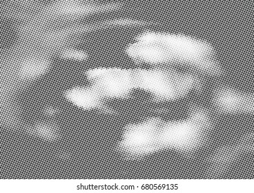 Abstract halftone dotted background. Futuristic grunge pattern, dot, circles.  Vector modern optical pop art texture for posters, sites, business cards, cover, labels mockup, vintage stickers layout