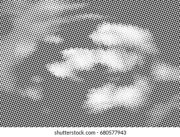 Abstract halftone dotted background. Futuristic grunge pattern, dot, circles.  Vector modern optical pop art texture for posters, sites, business cards, cover, labels mock-up, vintage stickers layout