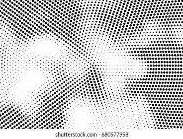 Abstract halftone dotted background. Futuristic grunge pattern, dot, circles.  Vector modern optical pop art texture for posters, sites, business cards, cover, labels mock-up, vintage stickers layout