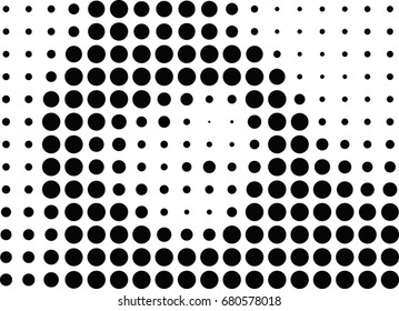 Abstract halftone dotted background. Futuristic grunge pattern, dot, circles.  Vector modern optical pop art texture for posters, sites, business cards, cover, labels mock-up, vintage stickers layout