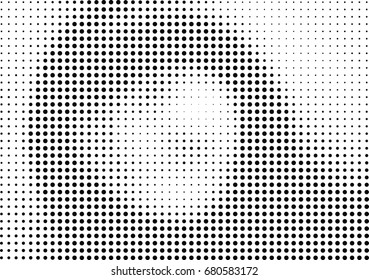 Abstract halftone dotted background. Futuristic grunge pattern, dot, circles.  Vector modern optical pop art texture for posters, sites, business cards, cover, labels mock-up, vintage stickers layout