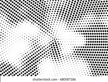 Abstract halftone dotted background. Futuristic grunge pattern, dot, circles.  Vector modern optical pop art texture for posters, sites, business cards, cover, labels mockup, vintage stickers layout