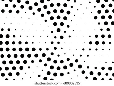 Abstract halftone dotted background. Futuristic grunge pattern, dot, circles.  Vector modern optical pop art texture for posters, sites, business cards, cover, labels mock-up, vintage stickers layout