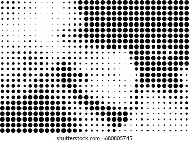 Abstract halftone dotted background. Futuristic grunge pattern, dot, circles.  Vector modern optical pop art texture for posters, sites, business cards, cover, labels mock-up, vintage stickers layout