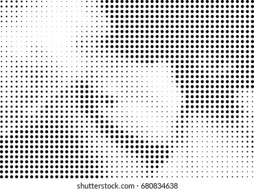 Abstract halftone dotted background. Futuristic grunge pattern, dot, circles.  Vector modern optical pop art texture for posters, sites, business cards, cover, labels mock-up, vintage stickers layout
