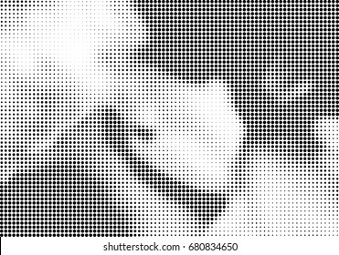 Abstract halftone dotted background. Futuristic grunge pattern, dot, circles.  Vector modern optical pop art texture for posters, sites, business cards, cover, labels mock-up, vintage stickers layout