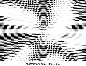 Abstract halftone dotted background. Futuristic grunge pattern, dot, circles.  Vector modern optical pop art texture for posters, sites, business cards, cover, labels mock-up, vintage stickers layout