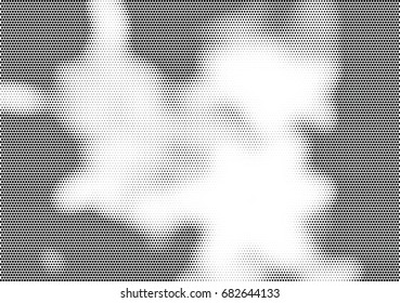 Abstract halftone dotted background. Futuristic grunge pattern, dot, circles.  Vector modern optical pop art texture for posters, sites, business cards, cover, labels mock-up, vintage stickers layout