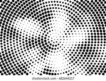 Abstract halftone dotted background. Futuristic grunge pattern, dot, circles.  Vector modern optical pop art texture for posters, sites, business cards, cover, labels mock-up, vintage stickers layout