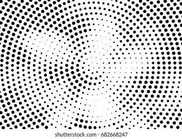 Abstract halftone dotted background. Futuristic grunge pattern, dot, circles.  Vector modern optical pop art texture for posters, sites, business cards, cover, labels mock-up, vintage stickers layout