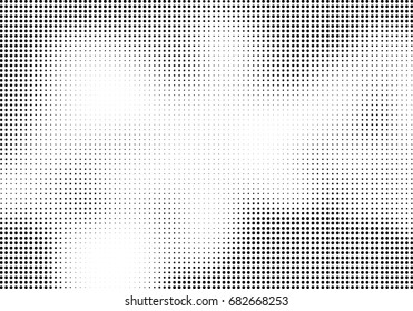 Abstract halftone dotted background. Futuristic grunge pattern, dot, circles.  Vector modern optical pop art texture for posters, sites, business cards, cover, labels mock-up, vintage stickers layout