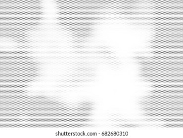 Abstract halftone dotted background. Futuristic grunge pattern, dot, circles.  Vector modern optical pop art texture for posters, sites, business cards, cover, labels mock-up, vintage stickers layout