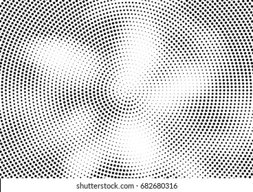 Abstract halftone dotted background. Futuristic grunge pattern, dot, circles.  Vector modern optical pop art texture for posters, sites, business cards, cover, labels mock-up, vintage stickers layout