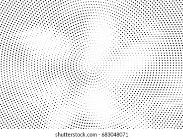 Abstract halftone dotted background. Futuristic grunge pattern, dot, circles.  Vector modern optical pop art texture for posters, sites, business cards, cover, labels mock-up, vintage stickers layout