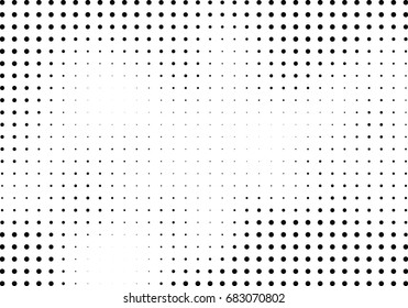 Abstract halftone dotted background. Futuristic grunge pattern, dot, circles.  Vector modern optical pop art texture for posters, sites, business cards, cover, labels mock-up, vintage stickers layout