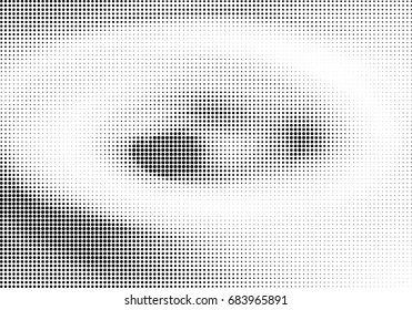 Abstract halftone dotted background. Futuristic grunge pattern, dot, circles.  Vector modern optical pop art texture for posters, sites, business cards, cover, labels mock-up, vintage stickers layout