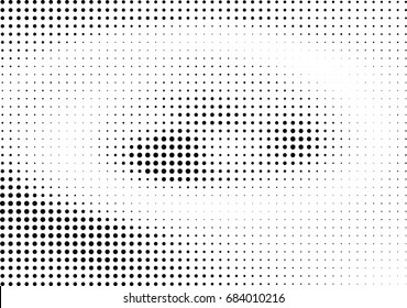 Abstract halftone dotted background. Futuristic grunge pattern, dot, circles.  Vector modern optical pop art texture for posters, sites, business cards, cover, labels mock-up, vintage stickers layout