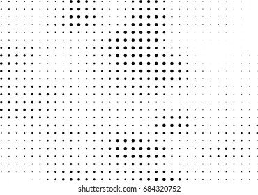 Abstract halftone dotted background. Futuristic grunge pattern, dot, circles.  Vector modern optical pop art texture for posters, sites, business cards, cover, labels mock-up, vintage stickers layout