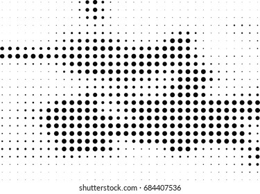 Abstract halftone dotted background. Futuristic grunge pattern, dot, circles.  Vector modern optical pop art texture for posters, sites, business cards, cover, labels mock-up, vintage stickers layout