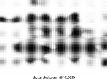 Abstract halftone dotted background. Futuristic grunge pattern, dot, circles.  Vector modern optical pop art texture for posters, sites, business cards, cover, labels mock-up, vintage stickers layout