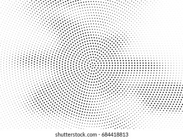 Abstract halftone dotted background. Futuristic grunge pattern, dot, circles.  Vector modern optical pop art texture for posters, sites, business cards, cover, labels mock-up, vintage stickers layout