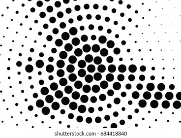 Abstract halftone dotted background. Futuristic grunge pattern, dot, circles.  Vector modern optical pop art texture for posters, sites, business cards, cover, labels mock-up, vintage stickers layout