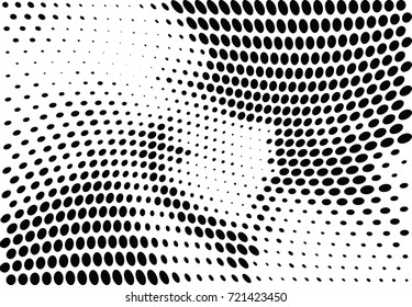 Abstract halftone dotted background. Futuristic grunge pattern, dot and circles.  Vector modern optical pop art texture for posters, sites, business cards, cover, postcards, labels, stickers layout.