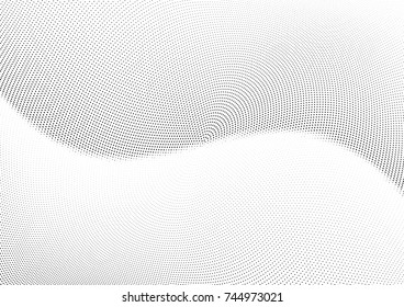 Abstract halftone dotted background. Futuristic grunge pattern, dot and circles.  Vector modern optical pop art texture for posters, sites, business cards, cover, postcards, labels, stickers layout.