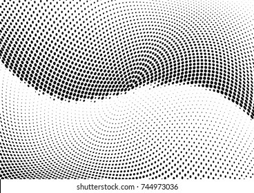Abstract halftone dotted background. Futuristic grunge pattern, dot and circles.  Vector modern optical pop art texture for posters, sites, business cards, cover, postcards, labels, stickers layout.