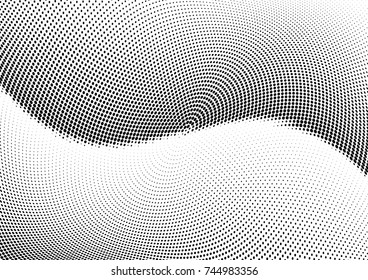 Abstract halftone dotted background. Futuristic grunge pattern, dot and circles.  Vector modern optical pop art texture for posters, sites, business cards, cover, postcards, labels, stickers layout.