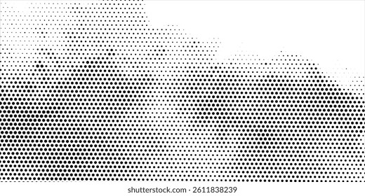 Abstract halftone dotted background. Grain gradient texture background with dots. Noise Stipple pointillism pattern. Sand  grain  grunge stipple effect. Abstract texture  engraved overlay. eps 10