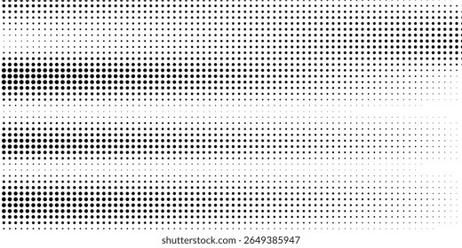 Abstract halftone dotted background. Grain gradient texture background with dots. Noise Stipple pointillism pattern. Sand, grain, grunge stipple effect. Abstract texture, engraved overlay. Vector
