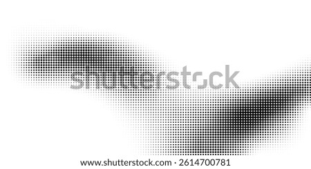Abstract halftone dotted background. Grain gradient texture background with dots. Noise Stipple pointillism pattern. Sand, grain, grunge stipple effect. Abstract texture, engraved overlay. Vector