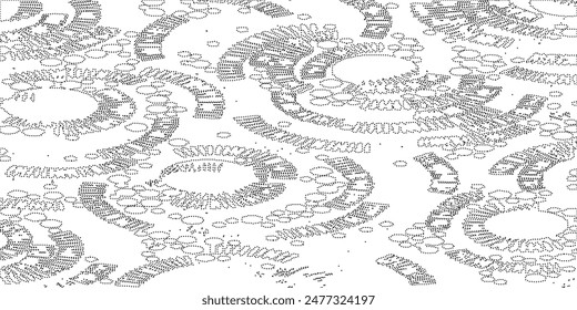 Abstract halftone dotted background. Grunge effect vector texture