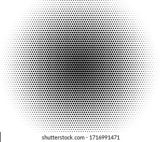 Ilustración de fondo de semitonos abstractos con puntas en estilo de arte pop