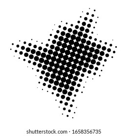 Abstract halftone dotted background. Monochrome grunge pattern with dot and circles. Vector modern pop art texture for posters, sites, business cards, cover, postcards, labels, stickers layout. 