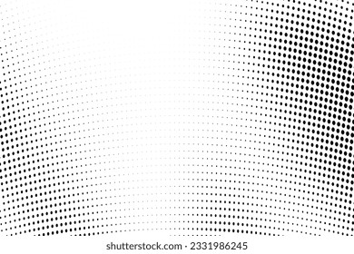 Abstract halftone dotted background. Monochrome grunge pattern with dot and circles. Vector modern pop art texture for posters, sites, business cards, cover, postcards, labels, stickers layout