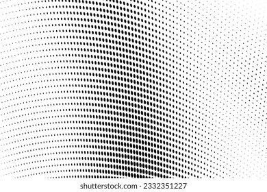 Resumen de medio tono salpicado de fondo. Patrón de grunge monocromo con punto y círculos. Textura de arte pop moderno vectorial para afiches, sitios, tarjetas de visita, portada, postales, etiquetas, diseño de pegatinas