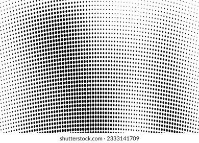 Resumen de medio tono salpicado de fondo. Patrón de grunge monocromo con punto y círculos. Textura de arte pop moderno vectorial para afiches, sitios, tarjetas de visita, portada, postales, etiquetas, diseño de pegatinas