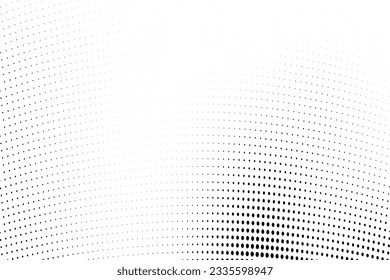 Resumen de medio tono salpicado de fondo. Patrón de grunge monocromo con punto y círculos. Textura de arte pop moderno vectorial para afiches, sitios, tarjetas de visita, portada, postales, etiquetas, diseño de pegatinas