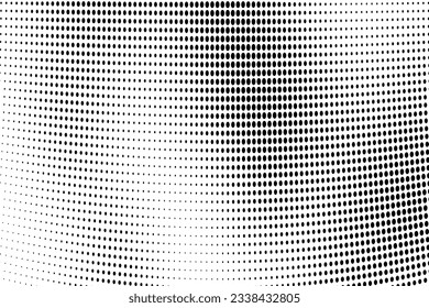 Resumen de medio tono salpicado de fondo. Patrón de grunge monocromo con punto y círculos. Textura de arte pop moderno vectorial para afiches, sitios, tarjetas de visita, portada, postales, etiquetas, diseño de pegatinas