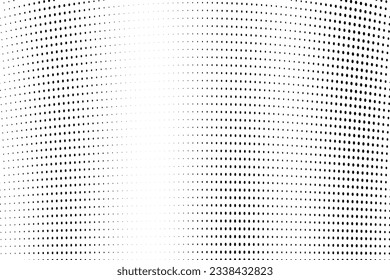 Resumen de medio tono salpicado de fondo. Patrón de grunge monocromo con punto y círculos. Textura de arte pop moderno vectorial para afiches, sitios, tarjetas de visita, portada, postales, etiquetas, diseño de pegatinas