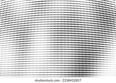 Abstract halftone dotted background. Monochrome grunge pattern with dot and circles. Vector modern pop art texture for posters, sites, business cards, cover, postcards, labels, stickers layout