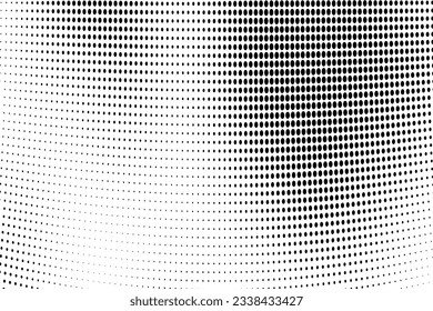 Abstract halftone dotted background. Monochrome grunge pattern with dot and circles. Vector modern pop art texture for posters, sites, business cards, cover, postcards, labels, stickers layout