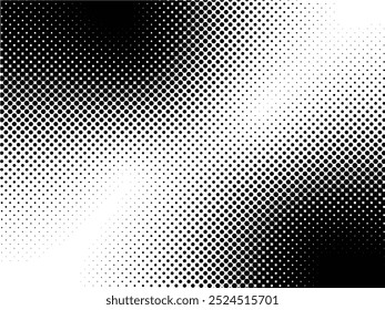 Abstrakter gepunkteter Hintergrund. Monochromes Muster mit Sternen. Vektormoderne futuristische Textur für Plakate, Seiten, Visitenkarten, Postkarten, Etiketten, Cover, Aufkleber. Layout für Mustervorlagen.