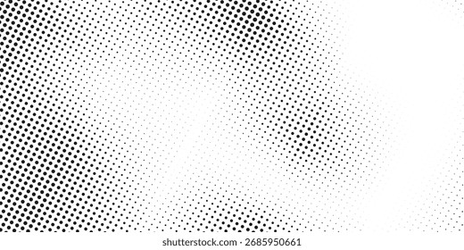 Abstract halftone dotted background. Monochrome pattern with dots and circles. Vector modern pop art texture for posters, websites, labels, and stickers. Vector illustration.