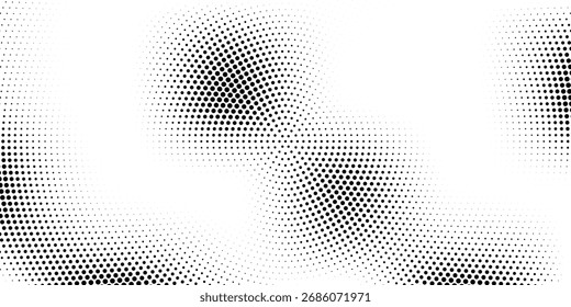 Abstract halftone dotted background. Monochrome grunge pattern with dot and circles. Vector modern pop art texture for posters, sites, business cards, cover, postcards, labels, stickers layout.

