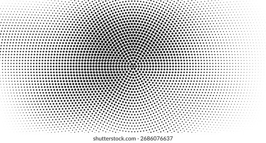 Abstract halftone dotted background. Monochrome grunge pattern with dot and circles. Vector modern pop art texture for posters, sites, business cards, cover, postcards, labels, stickers layout.

