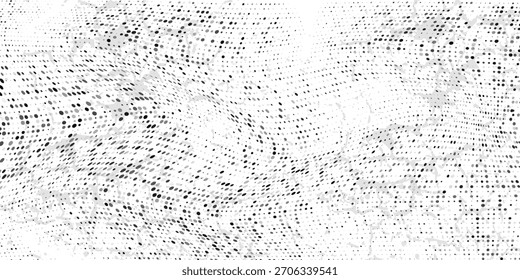 Abstrakter gepunkteter Hintergrund. Einfarbiges futuristisches Grunge-Muster, Sterne. Vektor moderne optische Pop Art Textur für Poster, Website, Postkarte, Abdeckung, Etiketten, Vintage-Aufkleber, Mock-up Layout.
