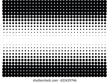 Abstract halftone dotted background. Monochrome pattern with dot and circles.  Vector modern futuristic texture for posters, sites, business cards, postcards, interior design, labels and stickers.